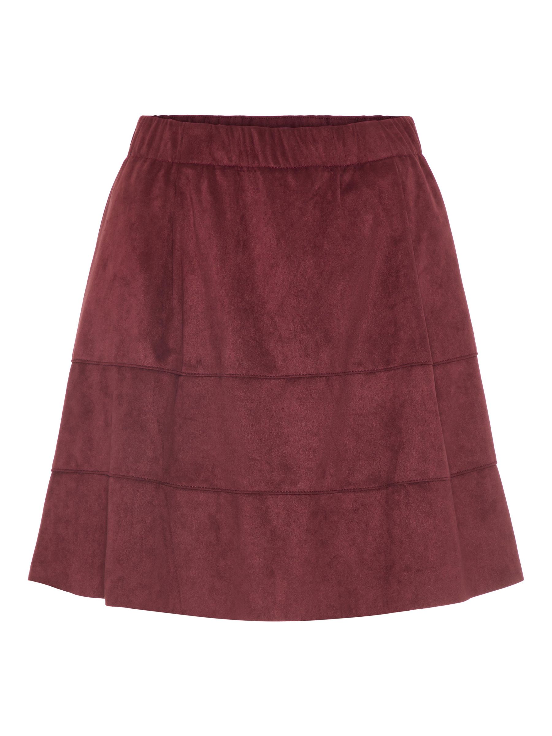 FAUX SUEDE SKIRT Red NOISY MAY