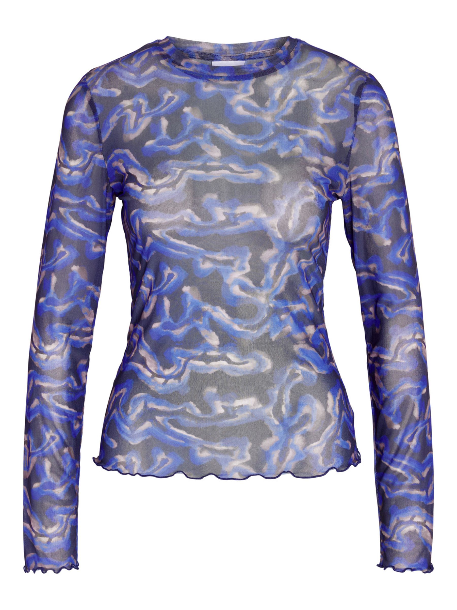 Navy mesh top sale