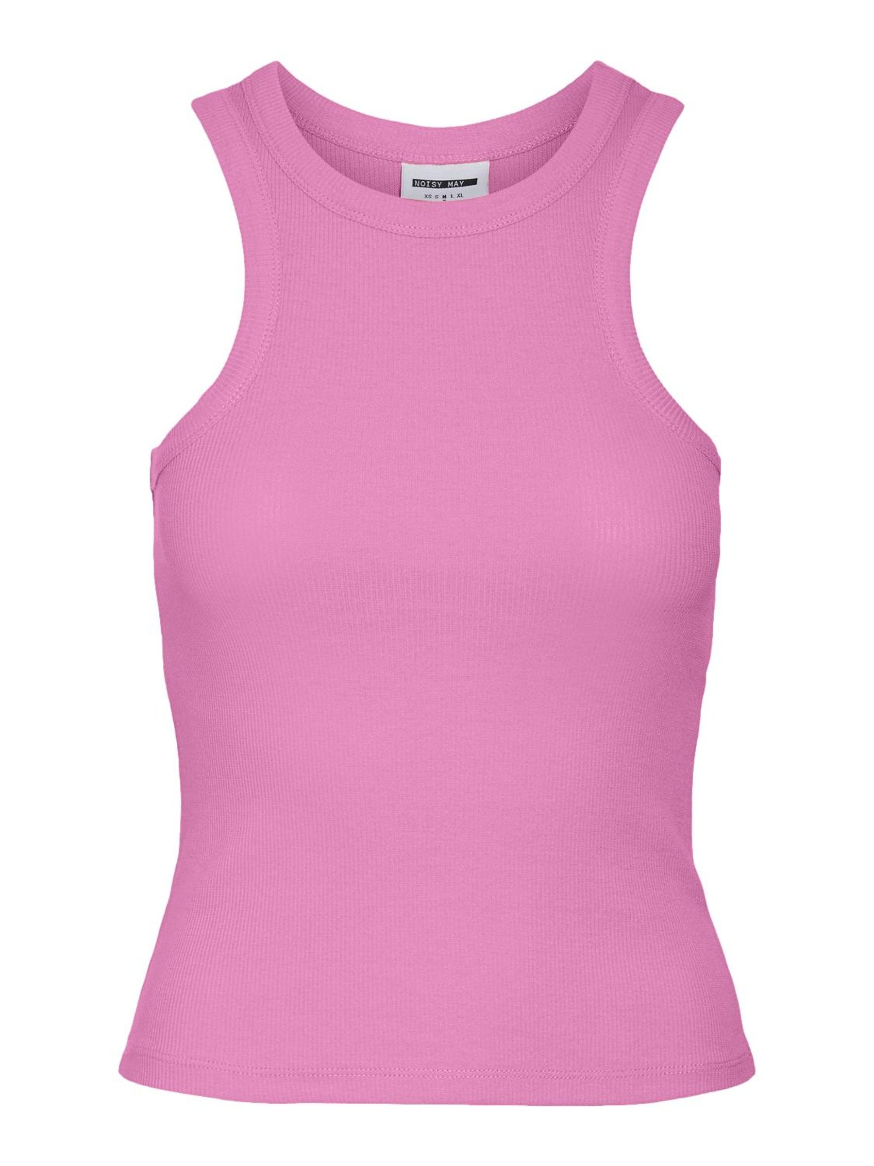 RIBBED TANK TOP | Pink | NOISY MAY®