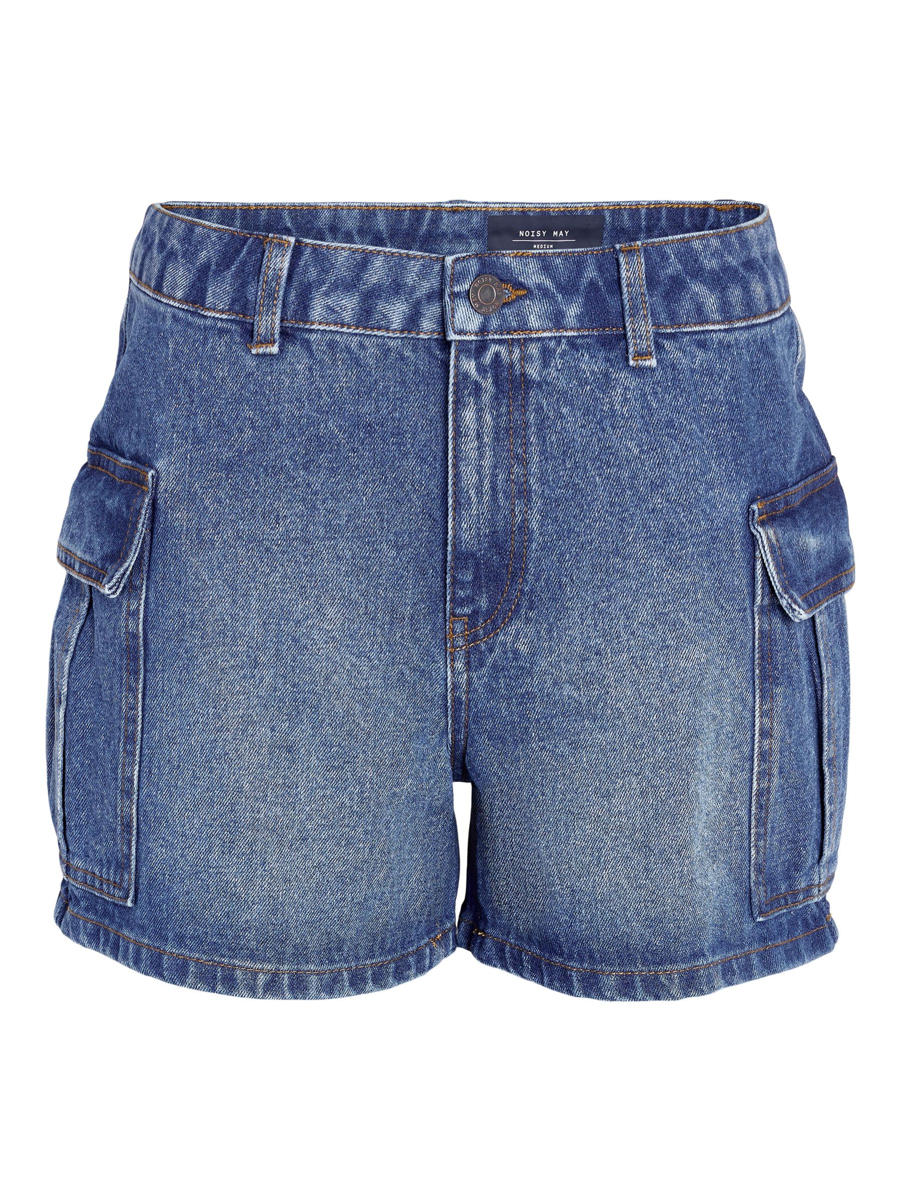 Blue denim cargo shorts outlet