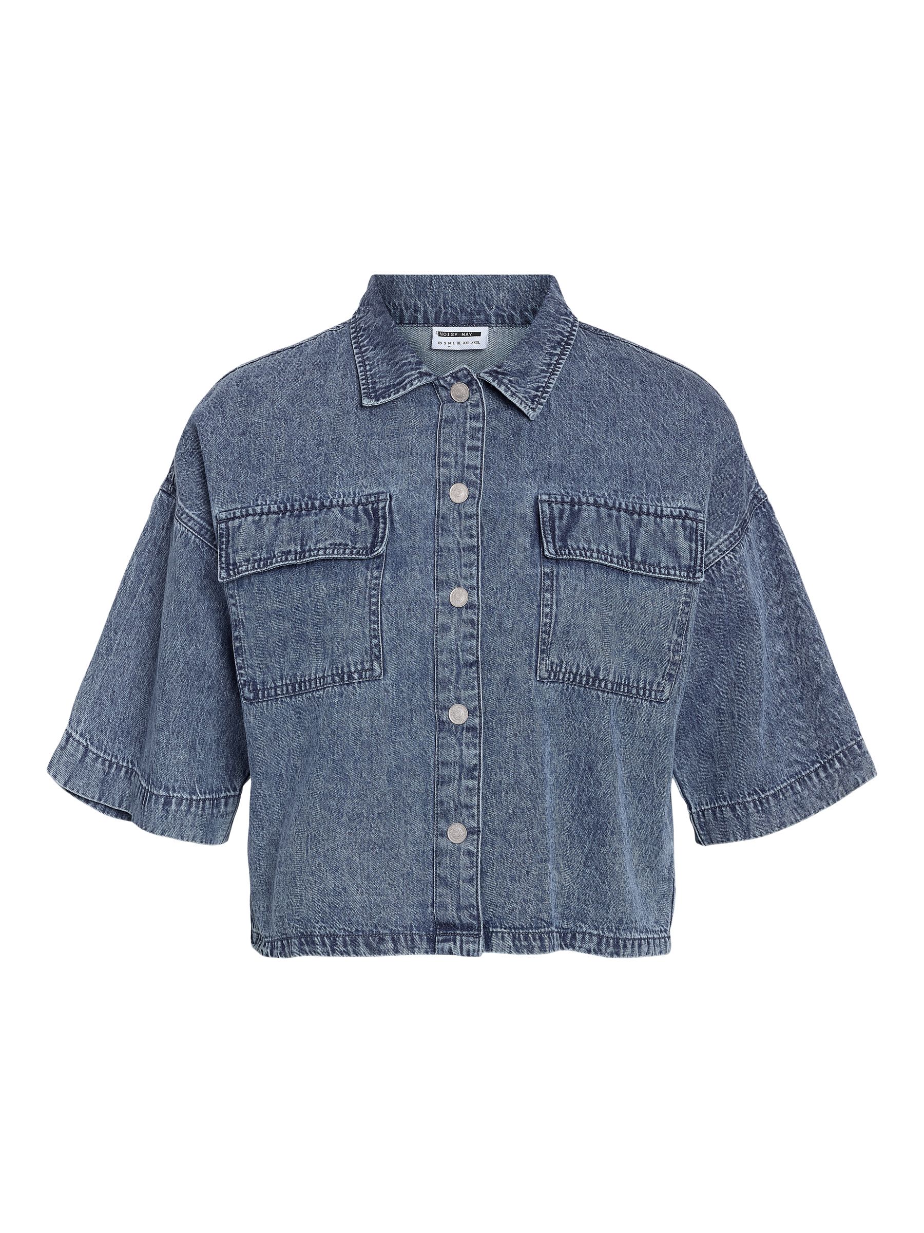NMENZA DENIM SHIRT | Blue | NOISY MAY®