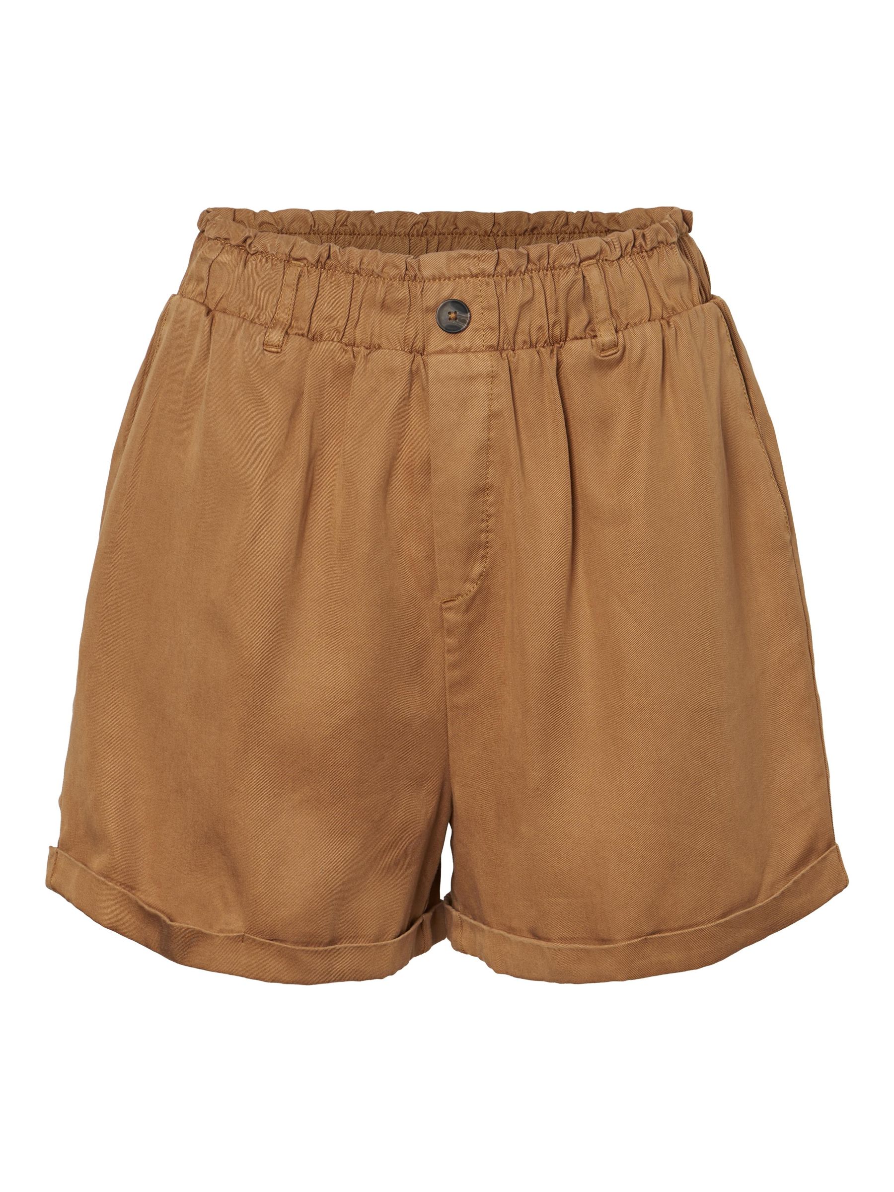 elastic high waisted shorts